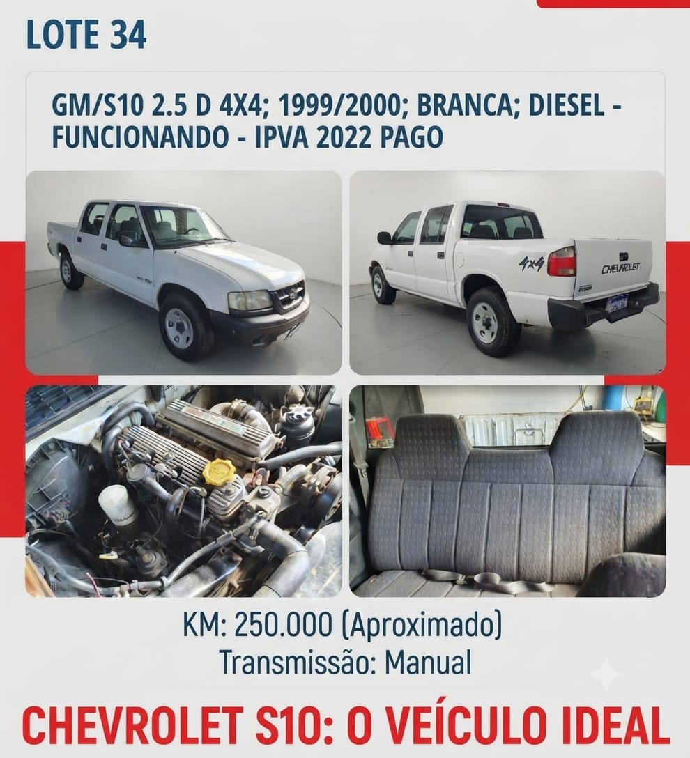 GM/S10 2.5D 4X4
